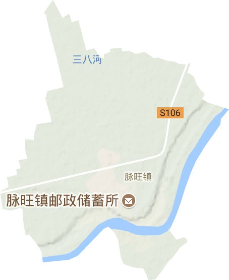 脈旺鎮地形圖