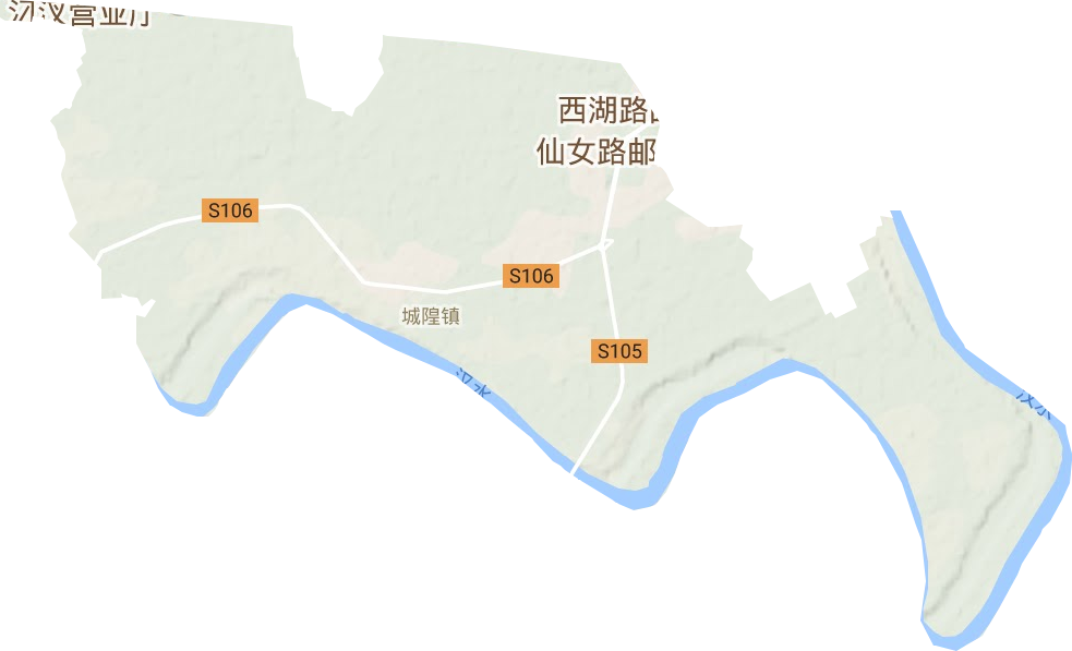 城隍鎮地形圖