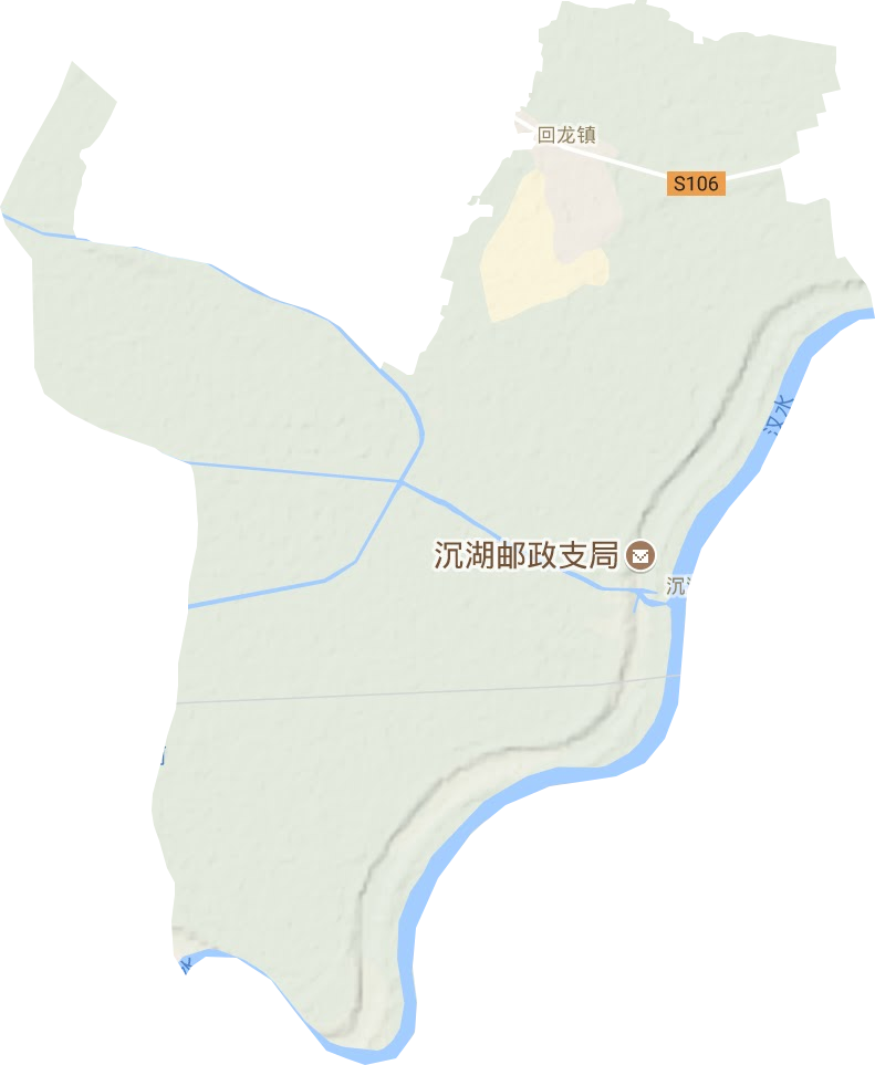 沉湖鎮地形圖