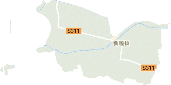 新堰鎮地形圖