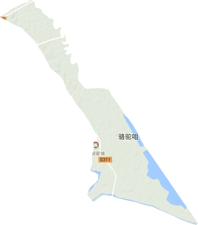 垌塚鎮(zhèn)地形圖