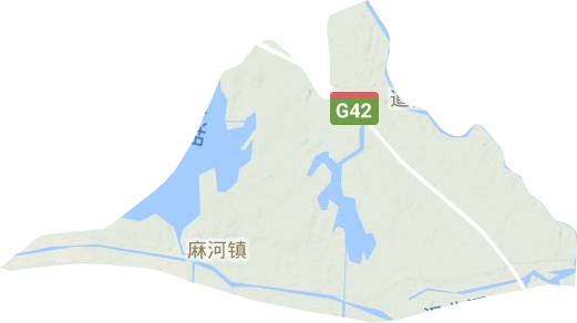 麻河鎮(zhèn)地形圖