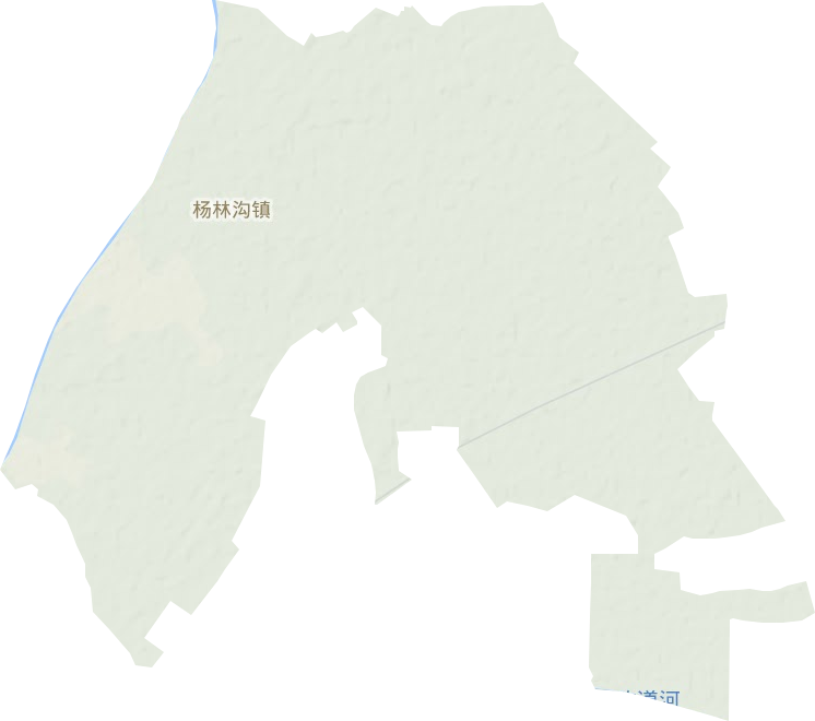 楊林溝鎮地形圖
