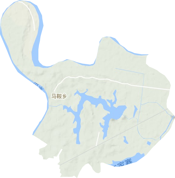 馬鞍鄉(xiāng)地形圖