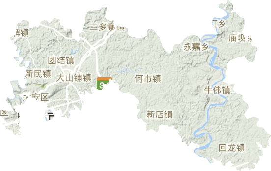大安區地形圖