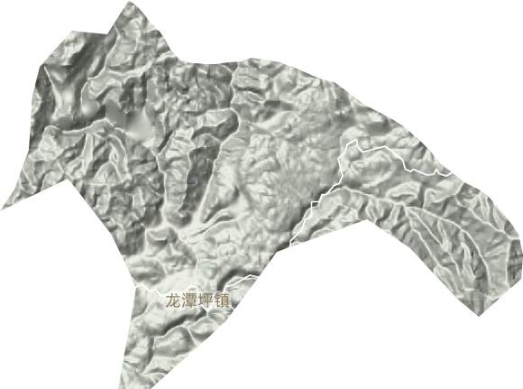 龍潭坪鎮地形圖