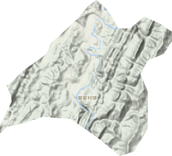 廖家村鎮地形圖