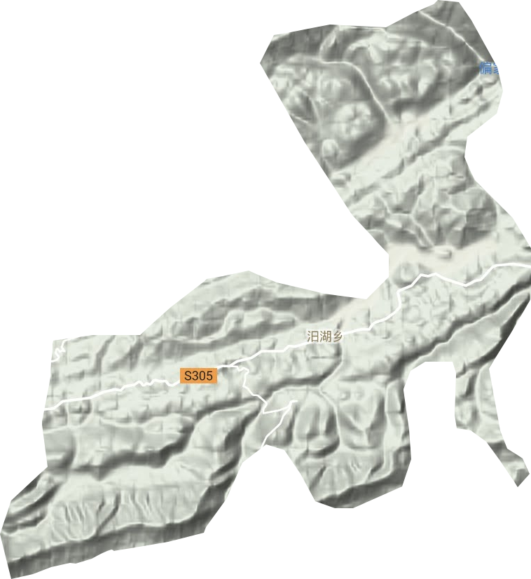 汨湖鄉(xiāng)地形圖