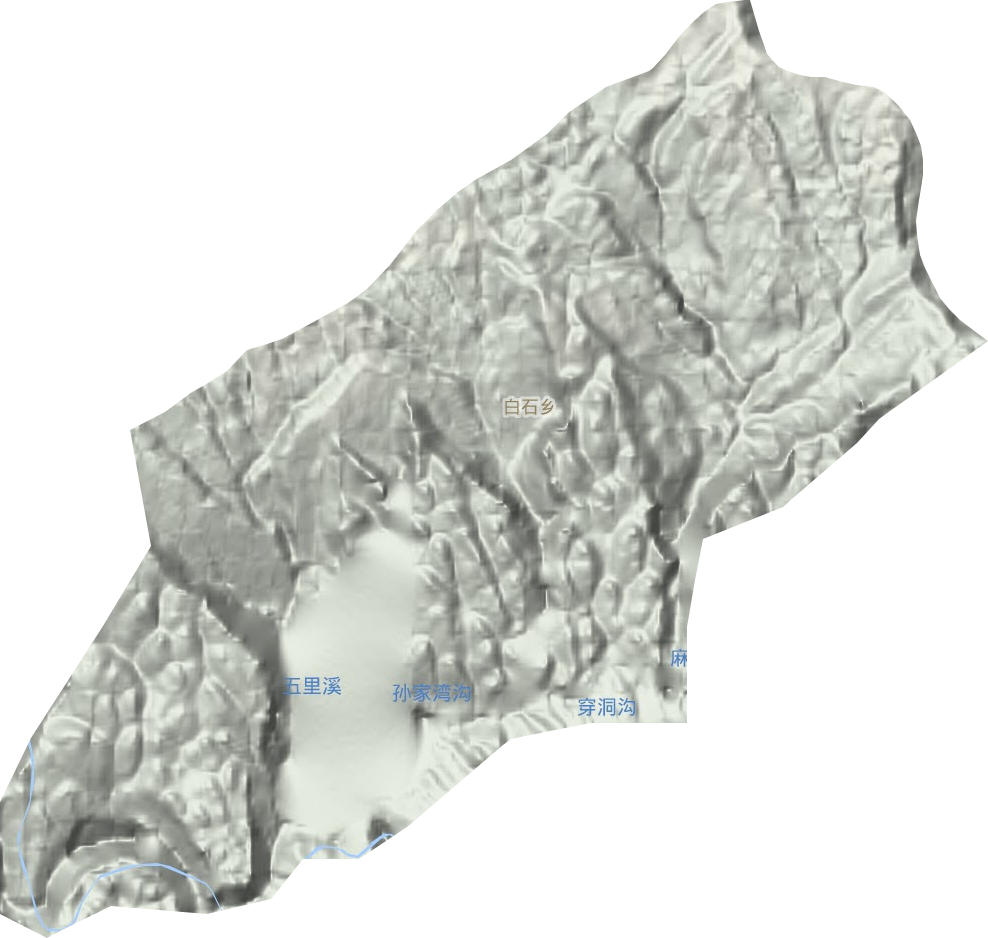 白石鄉(xiāng)地形圖