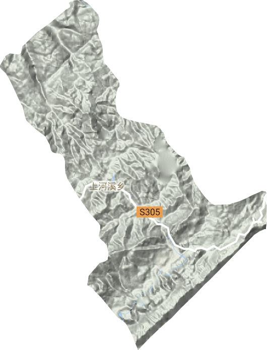上河溪鄉(xiāng)地形圖