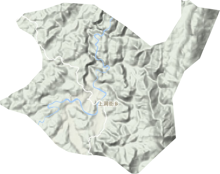 上洞街鄉地形圖