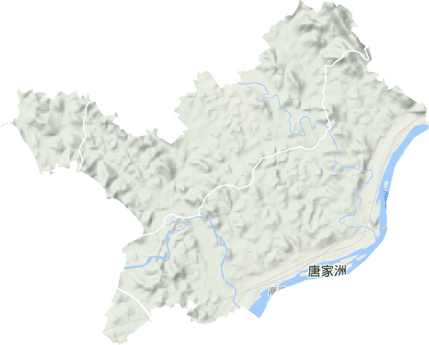 高溪市鎮(zhèn)地形圖