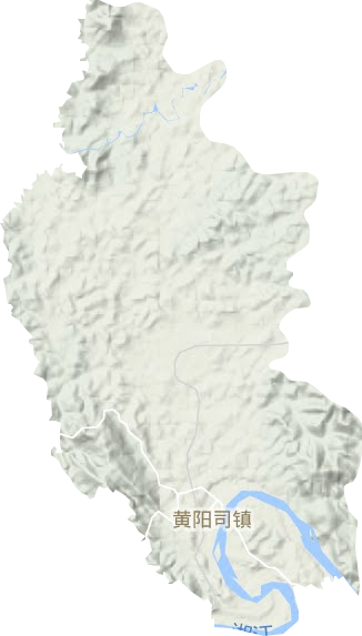 黃陽司鎮地形圖