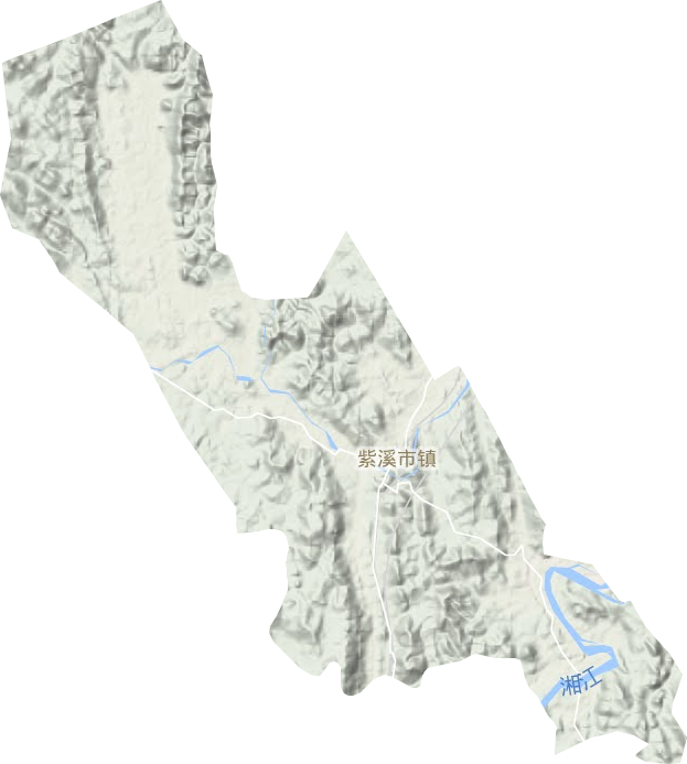 紫溪市鎮(zhèn)地形圖