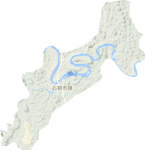 石期市鎮地形圖