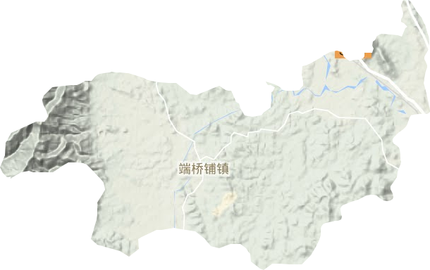 端橋鋪鎮(zhèn)地形圖