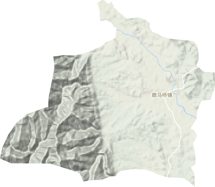 鹿馬橋鎮地形圖