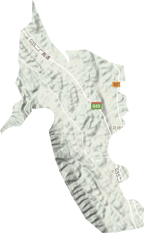 花橋鎮地形圖