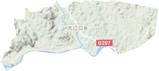 大江口鄉地形圖