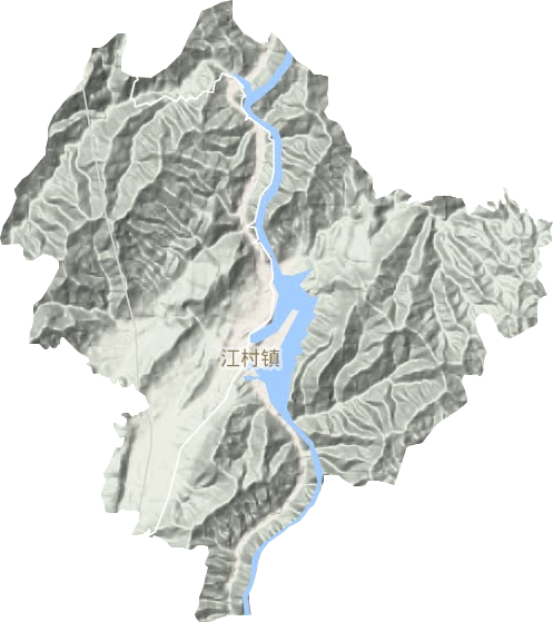 江村鎮地形圖