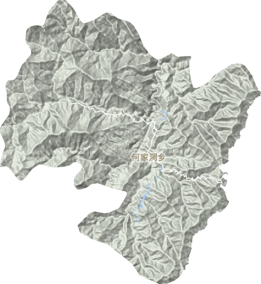 何家洞鄉地形圖
