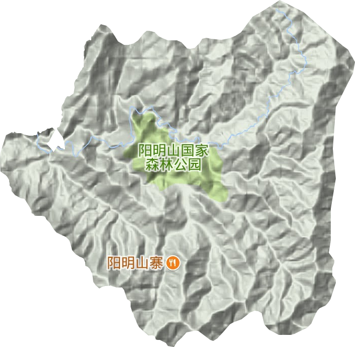 雙牌陽明山林場(chǎng)地形圖