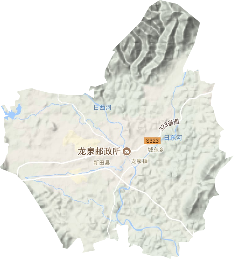 龍泉鎮地形圖