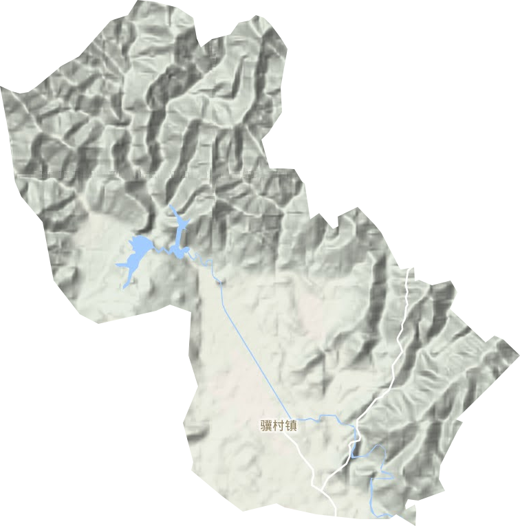 驥村鎮(zhèn)地形圖