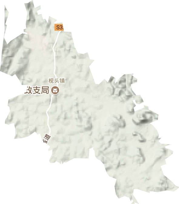 枧頭鎮地形圖