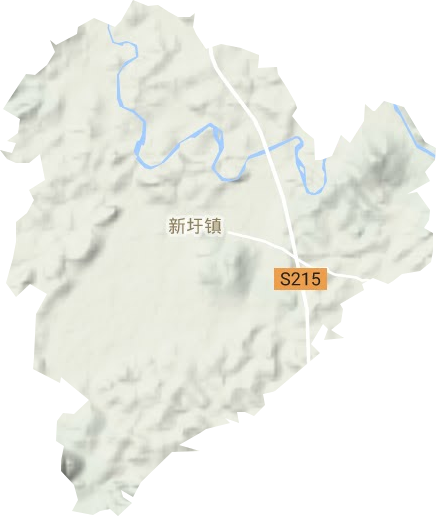 新圩鎮地形圖