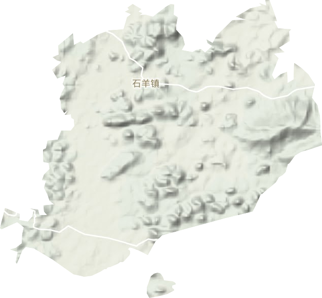 石羊鎮(zhèn)地形圖