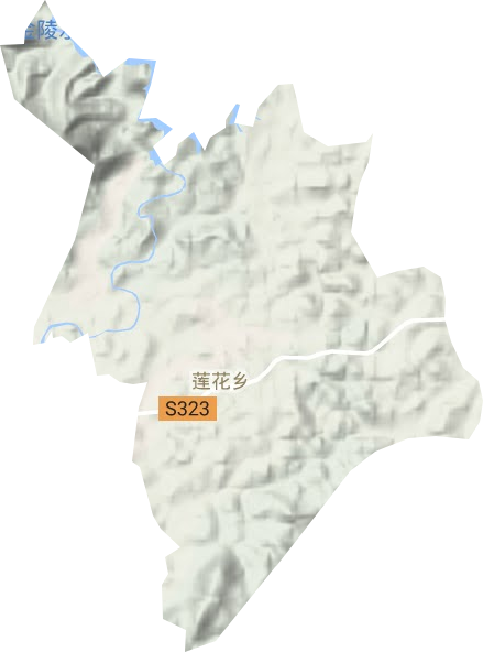 蓮花鄉地形圖