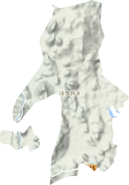 冷水井鄉地形圖