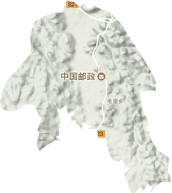 毛里鄉地形圖