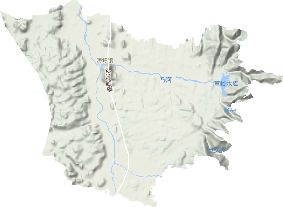 濤圩鎮地形圖