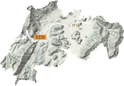 小圩鎮地形圖