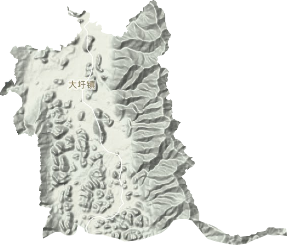 大圩鎮(zhèn)地形圖