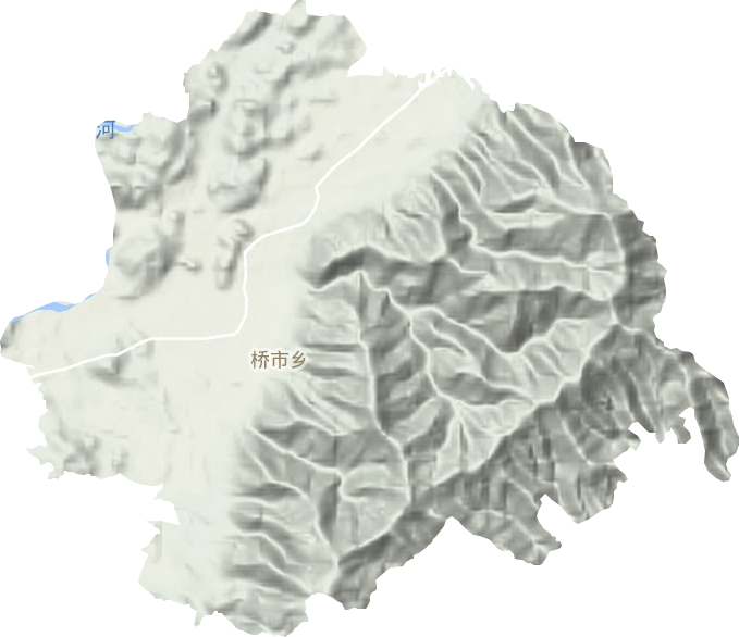 橋市鄉地形圖