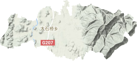 大石橋鄉地形圖