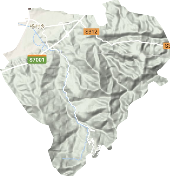 楊村鄉(xiāng)地形圖