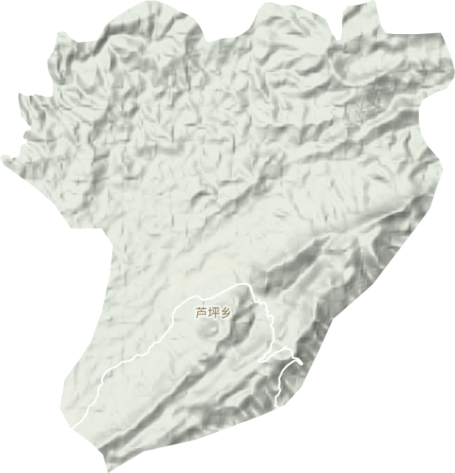 蘆坪鄉(xiāng)地形圖