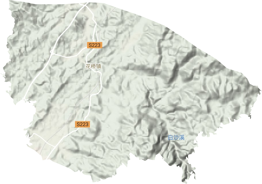 花橋鎮地形圖