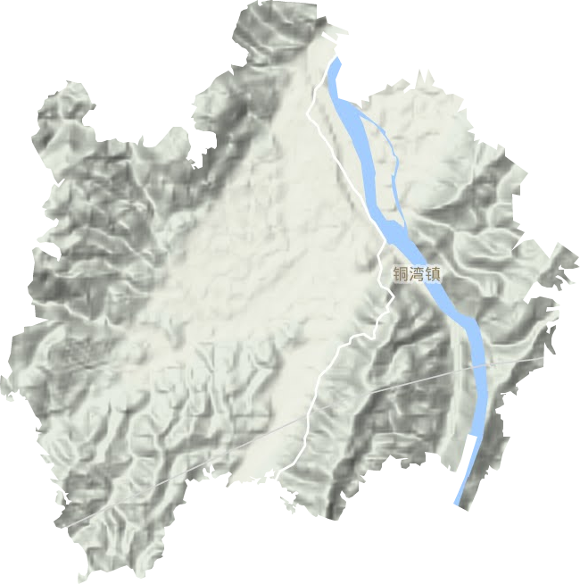 銅灣鎮地形圖