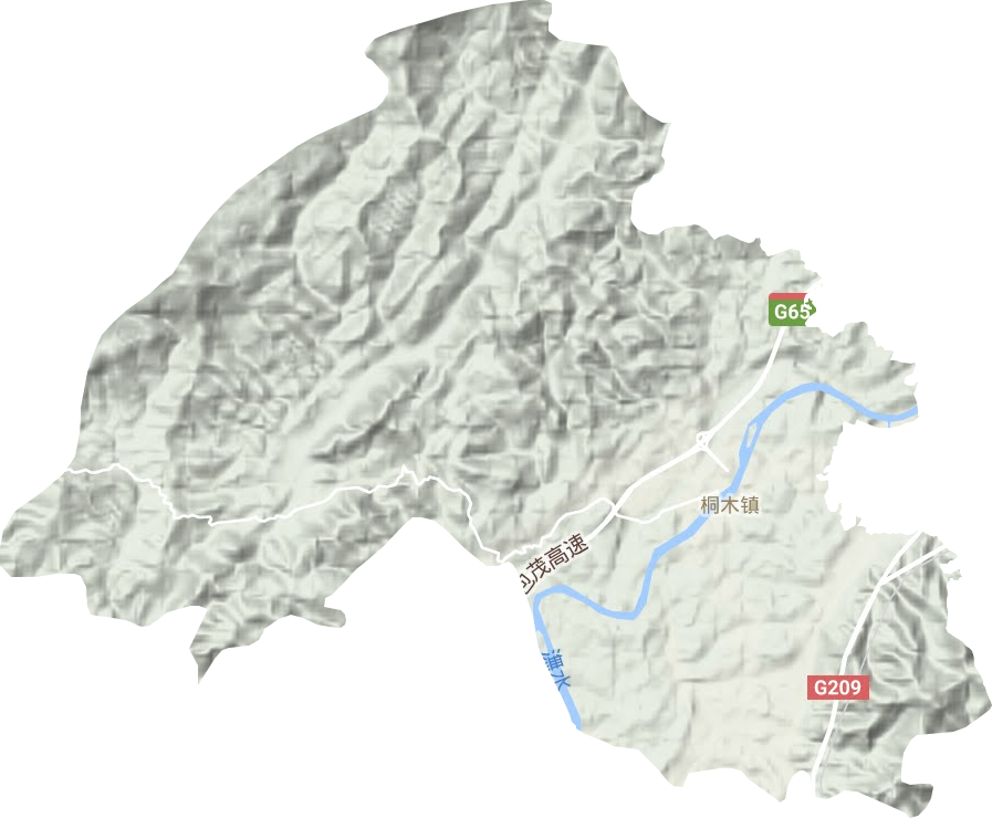 桐木鎮(zhèn)地形圖