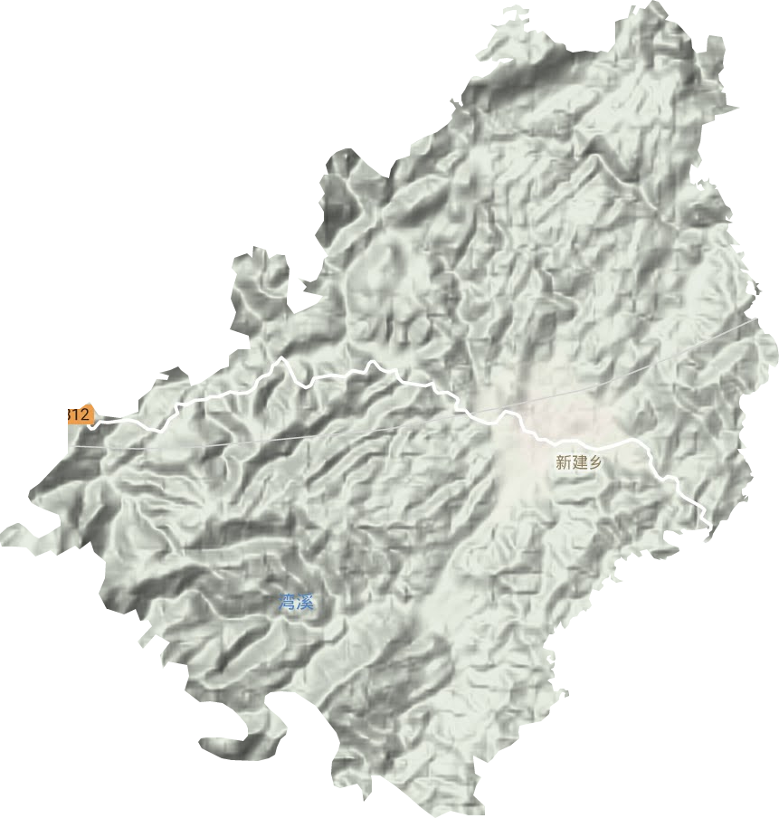新建鎮地形圖