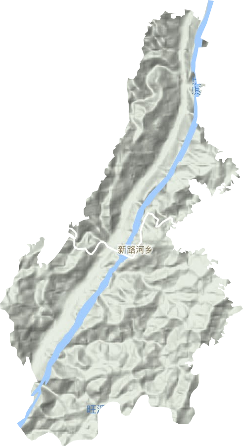 新路河鎮(zhèn)地形圖