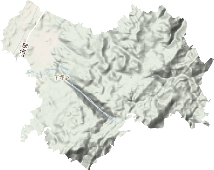 下坪鄉(xiāng)地形圖