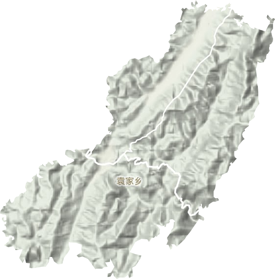 袁家鄉地形圖