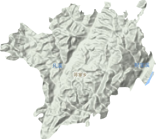 蔣家鄉(xiāng)地形圖