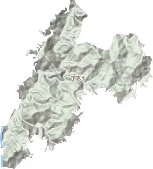 丁家鄉地形圖